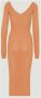 Remain Birger Christensen Jurk Oranje Dames - Thumbnail 2