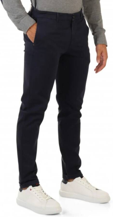 Replay Cropped Trousers Blue Heren