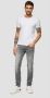 Replay 360° Elasticity Slim-Fit Jeans Grijs Gebleekt Gray Heren - Thumbnail 7