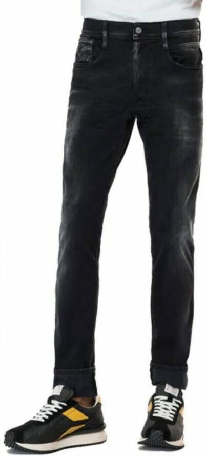 Replay Jeans slanke pasvorm Zwart Heren
