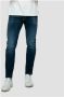 REPLAY slim fit jeans ANBASS-Slim Fit Hyperflex donkerblauw - Thumbnail 9