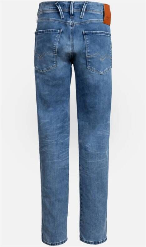 Replay Slim-fit Jeans Blauw Heren