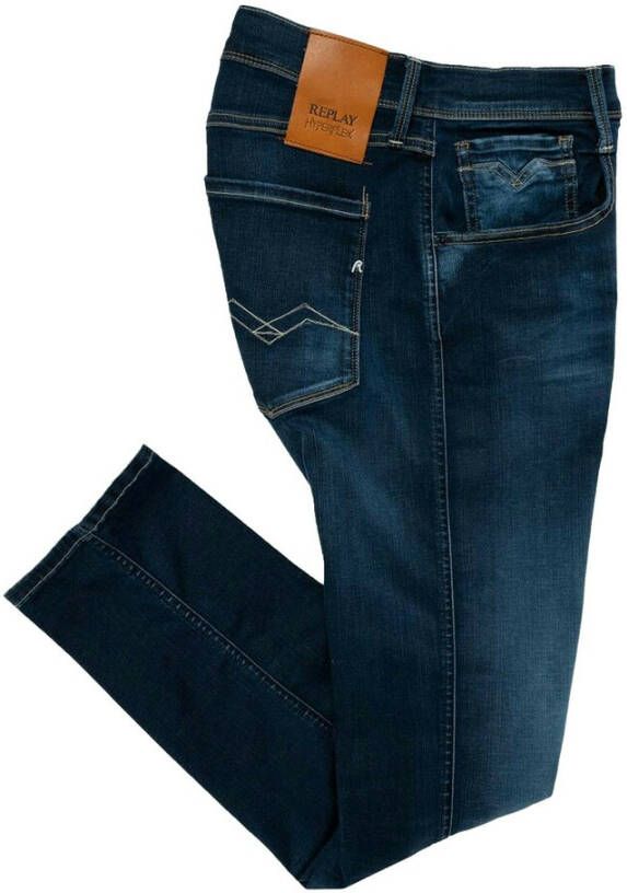 Replay Slim-fit jeans Blauw Heren