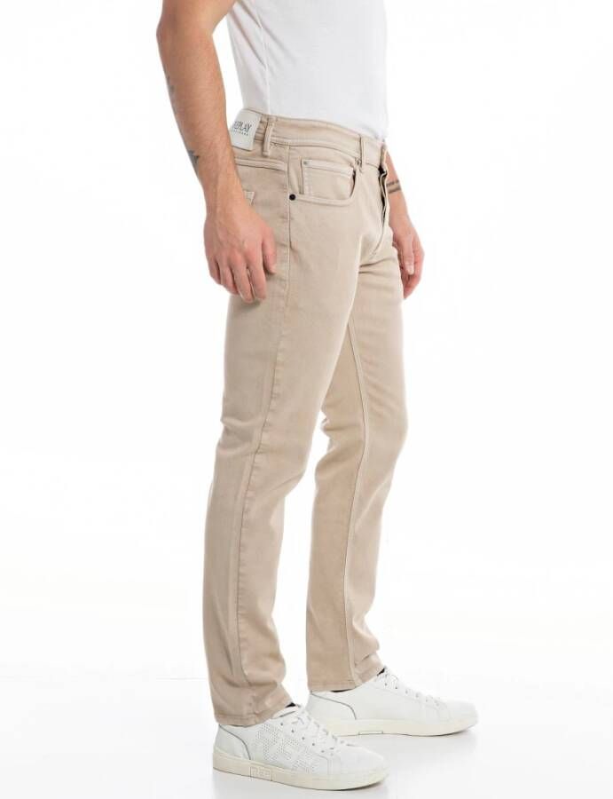Replay Slim-fit Jeans Bruin Heren