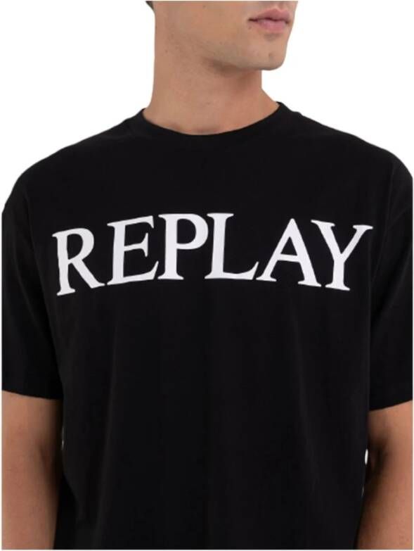 Replay T-Shirts Zwart Heren