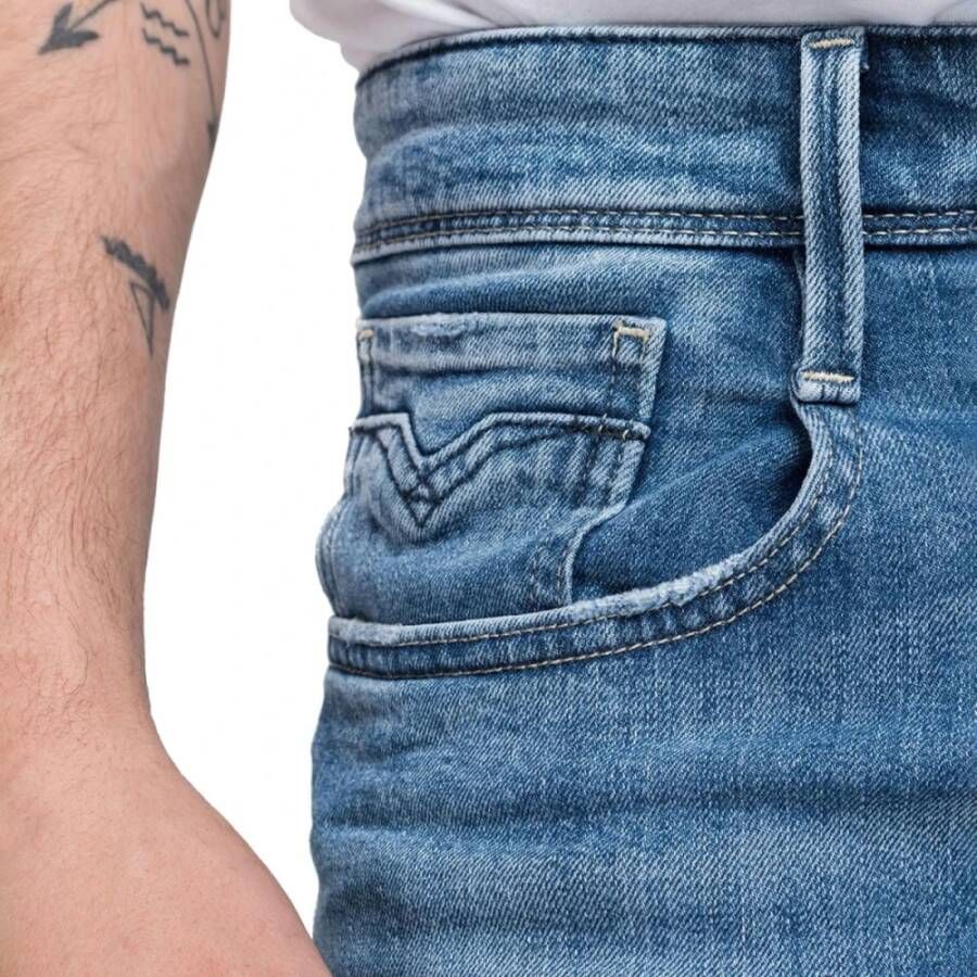 Replay Trousers Blauw Heren