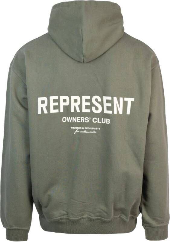 Represent Knitwear Owners Club Hoodie Mh4004 07 Green Heren