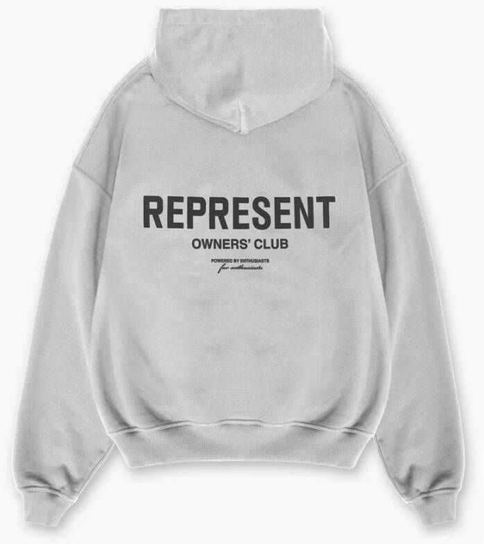 Represent Oversized Ash Grey Hoodie Grijs Heren