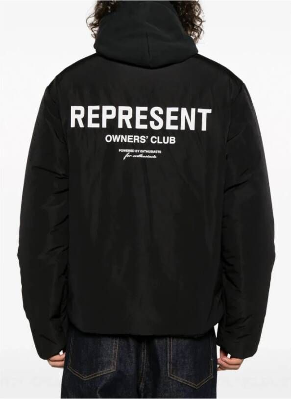 Represent Owners Club Puffer Jas Black Heren