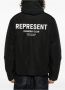 Represent Zwarte gewatteerde jas Owners Club in nylon Black Heren - Thumbnail 2