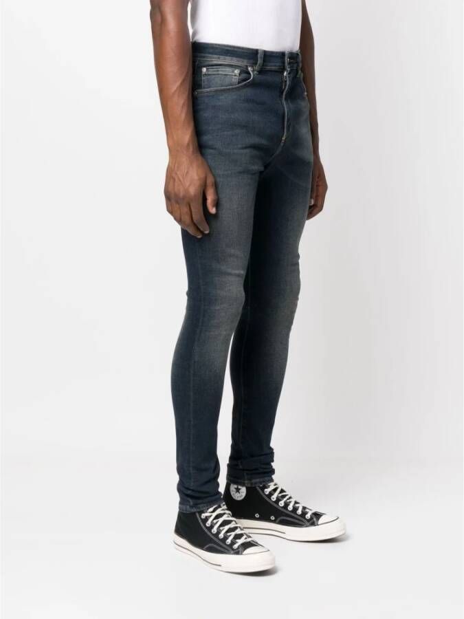 Represent Essentiële Denim Stijlvolle en Comfortabele Slim-Fit Jeans Blue Heren