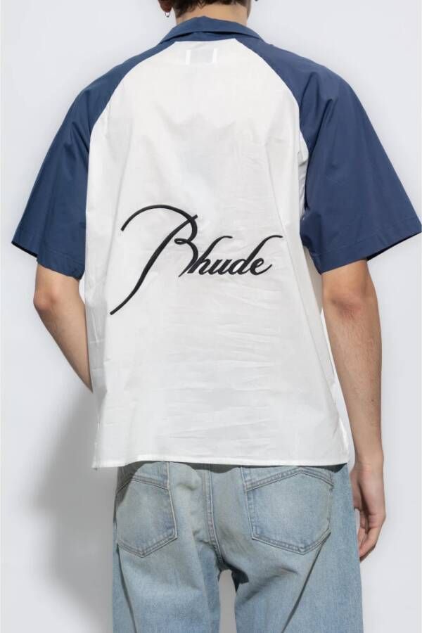 Rhude Shirt met logo White Heren