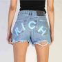 Richmond Dames Korte Broek van Katoen voor Lente Zomer Blue Dames - Thumbnail 2