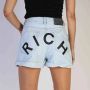 Richmond Dames Korte Broek van Katoen voor Lente Zomer Blue Dames - Thumbnail 3
