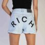 Richmond Dames Korte Broek van Katoen voor Lente Zomer Blue Dames - Thumbnail 2