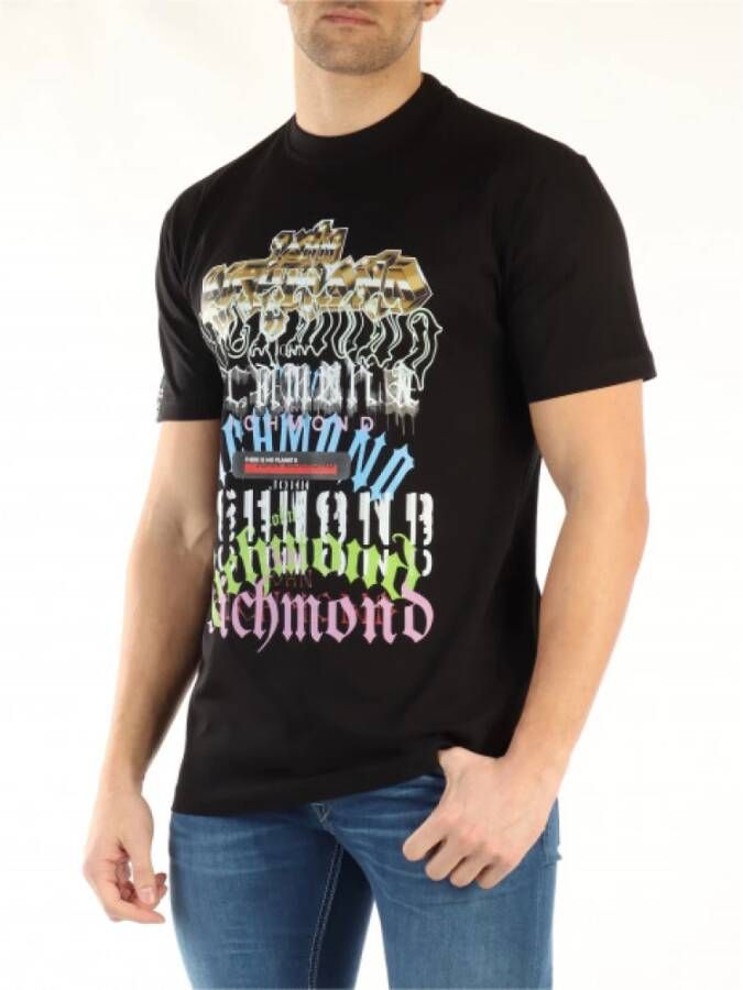 Richmond T-Shirts Zwart Heren