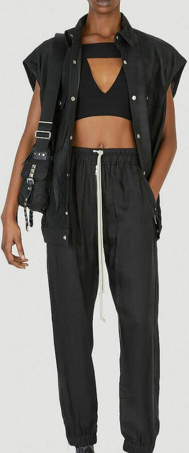 Rick Owens Sling Cut-Out Top Zwart Dames