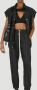 Rick Owens Sling Cut-Out Top Zwart Dames - Thumbnail 2