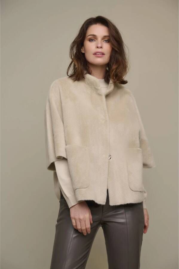 Rino&Pelle Cape Dewi 7002310 Stone Beige Dames