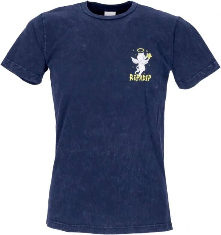 Ripndip laby T -shirt Blauw Heren
