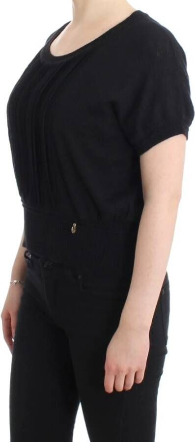 Roberto Cavalli Black Short Sleeved Jumper Zwart Dames