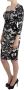 Roberto Cavalli Elegante Jersey Sheath Jurk met Print Black Dames - Thumbnail 2
