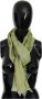 Roberto Cavalli Groene Modal Sjaal met Franjes voor Vrouwen Green Dames - Thumbnail 2