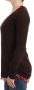 Roberto Cavalli Luxueuze Bruine Zijden Appliqué Trui Brown Dames - Thumbnail 2