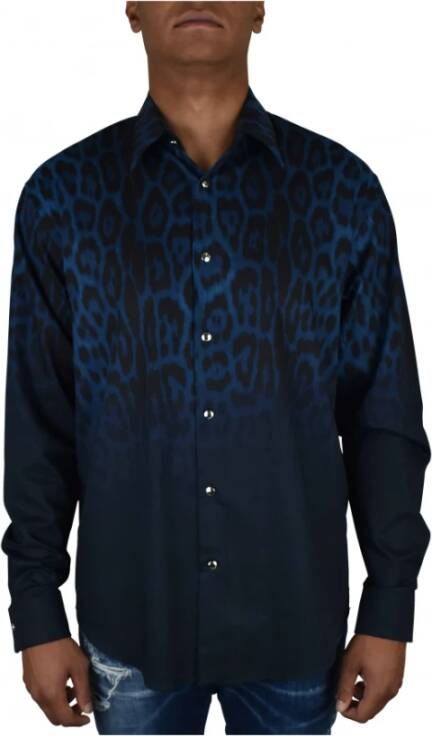 Roberto Cavalli Overhemd Blauw Heren