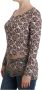 Roberto Cavalli Elegante Top met Lange Mouwen van Bloemkant Brown Dames - Thumbnail 2