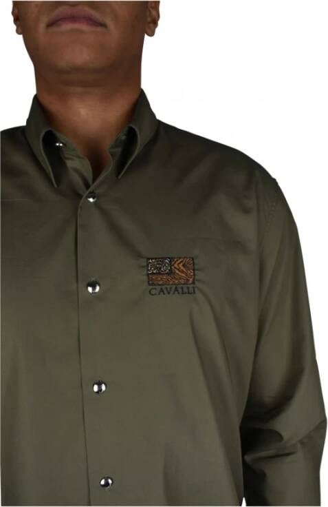Roberto Cavalli Overhemd Groen Heren