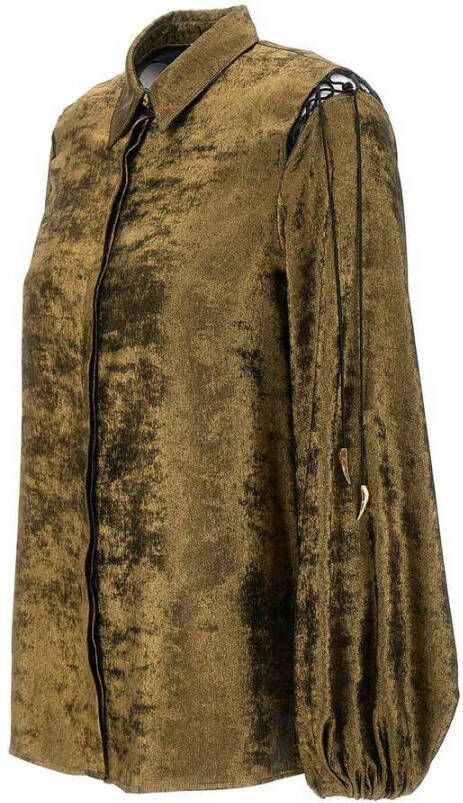 Roberto Cavalli Top Golden Geel Dames