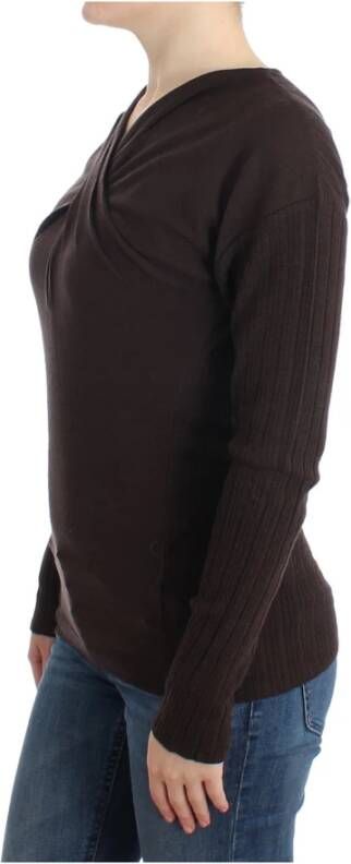 Roberto Cavalli V-neck Knitwear Bruin Dames