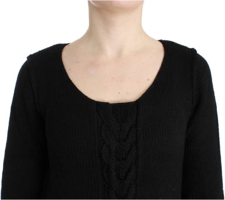 Roberto Cavalli zwart gebreide wollen trui Zwart Dames