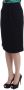 Roberto Cavalli Elegante zwarte wollen kokerrok Black Dames - Thumbnail 2