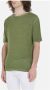 Roberto Collina Boot halslijn t-shirt Groen Heren - Thumbnail 2