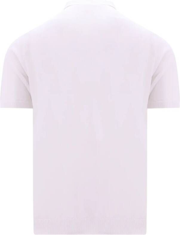 Roberto Collina Polo Shirt Wit Heren