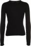 Roberto Collina Zachte en comfortabele dames sweatshirt Black Dames - Thumbnail 2
