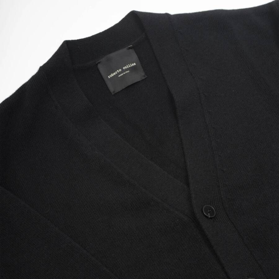 Roberto Collina Sleeveless Knitwear Zwart Heren