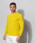 Roberto Collina Sponge shirt met lange mouwen Yellow Heren - Thumbnail 2