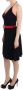 Roccobarocco Elegante Zwarte Knielange Jurk Palladio Black Dames - Thumbnail 2