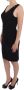 Roccobarocco Black Stretch Wiggle Pencil Sheath Bodycon Dress Zwart Dames - Thumbnail 2