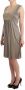 Roccobarocco Beige Studs Knielengte Etui Jurk Beige Dames - Thumbnail 2