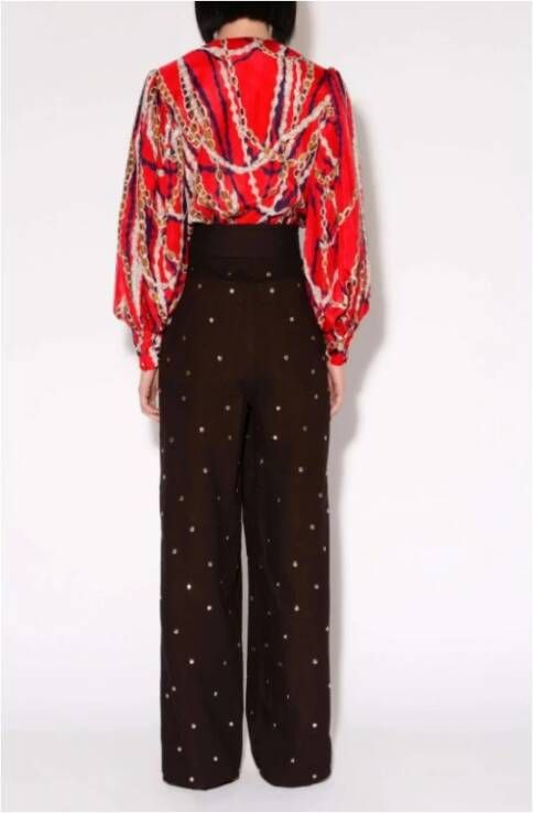 Roseanna Unnie Stud Marmont Canvas Katoenen Broek Black Dames