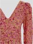 Rotate Birger Christensen Bloemen V-hals jurk Pink Dames - Thumbnail 2