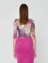 Rotate Birger Christensen Freja Top Multicolor Dames - Thumbnail 2