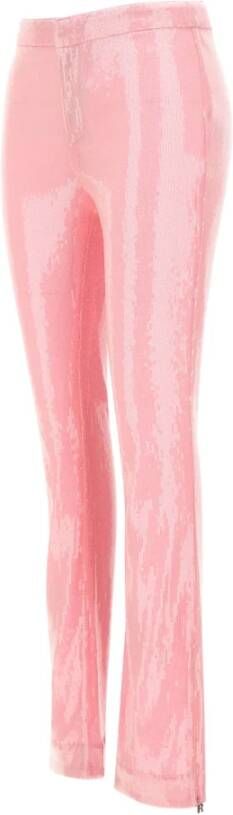 Rotate Birger Christensen Leather Trousers Roze Dames