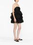 Rotate Birger Christensen Mini Mesh Ruffle Jurk Black Dames - Thumbnail 2