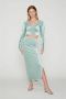 Rotate Birger Christensen Maxi-rok Blauw Dames - Thumbnail 2