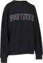 Rotate Birger Christensen Zwart Oversized Logo Sweatshirt Black Dames - Thumbnail 2